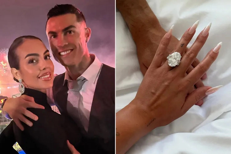 Georgina Rodriguez và Khoảnh Khắc Định Mệnh: Chiếc Nhẫn Kim Cương – Tín Vật Cầu Hôn Đầy Ý Nghĩa của Cristiano Ronaldo